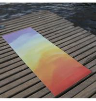 Tapete Para Yoga Tema Arco Iris 60cm x 166cm - Passo Pe Tapetes