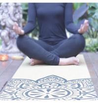 Tapete Para Yoga Tema Namastê 60cm x 166cm