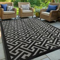 Tapete PASAMIC 152x244 cm impermeável reversível para pátio externo