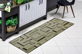 Tapete passadeira 0,66 x 1,80 sisal corredor antiderrapante facil de limpar lancer (ps-34-tabaco)