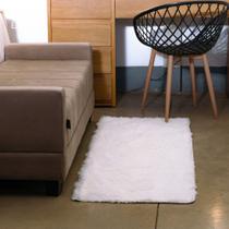 Tapete Passadeira 2,00 x 0,60 Para Corredor Quarto Sala Felpudo Peludo Antiderrapante Pelo Alto Luxo