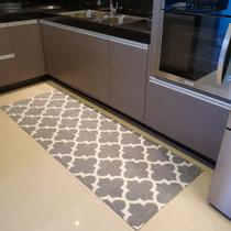 Tapete Passadeira 2,00x0.70 Moderna Sofisticada - cinza