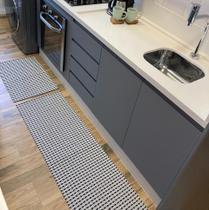 Tapete Passadeira Andaraí 45x140cm Cinza - Algodão