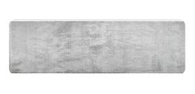 Tapete Passadeira Antiderrapante Sala Quarto Pelo Macio Apolo 66 x 250cm Prata