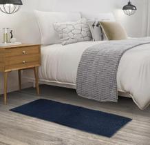 Tapete Passadeira Bolinha Macio Antiderrapan ul-Escuro