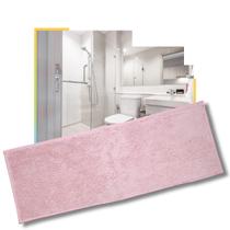 Tapete Passadeira Chenille/Bolinha/Dedinho para Banheiro - 110x40cm - Antiderrapante