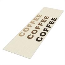 Tapete Passadeira Cozinha Coffee Plus 180x50 Antiderrapante