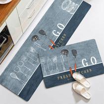 Tapete Passadeira de Cozinha Antiderrapante Estampado 2 pçs