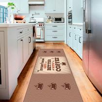 Tapete Passadeira de Cozinha Better Coffee Antiderr-60 x 250