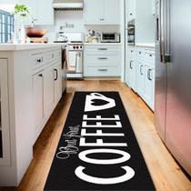 Tapete Passadeira De Cozinha Black Coffee 250x60 Antiderrapa Tapete Passadeira De Cozinha Black Coffee 250x60 Antiderrapa