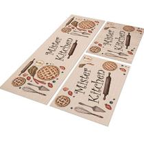 Tapete Passadeira de Cozinha Koch 120x40 + 2 capachos 60x40 Tapete Passadeira de Cozinha Koch 120x40 + 2 capachos 60x40