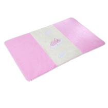 Tapete Passadeira Infantil Antiderrapante Urso Baby Rosa