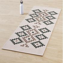 Tapete Passadeira Natural 45x140cm Gaia/Preto - Antiderrapante