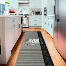 Tapete Passadeira Néctar Antiderrapante-Bege-40 x 135