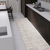 Tapete Passadeira Para Cozinha 130cm x 45cm Artesanal Decoração Jacquard Emborrachado