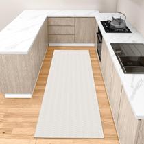 Tapete Passadeira para Cozinha e Quarto 100 Algodão Antiderrapante Artesanal Chevron Rústico Cru Cinza Tapete Passadeira para Cozinha e Quarto 100 Algodão Antiderrapante Artesanal Chevron Rústico Cru Cinza