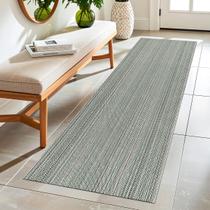 Tapete Passadeira para Cozinha e Quarto 100 Algodão Antiderrapante Cru Colorido Artesanal Verde Vermelho Vibrante Listrado Decorativo