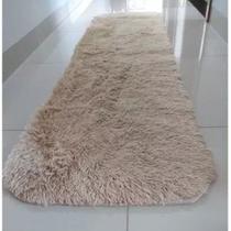 Tapete Passadeira Peluda Felpuda Macia 1,00 X 0,55 M para corredor, beira da cama no quarto ou sala