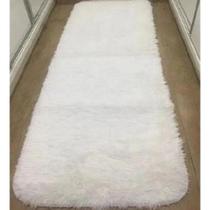 Tapete Passadeira Peluda Felpuda Macia 1,00 X 0,55 M para corredor, beira da cama no quarto ou sala