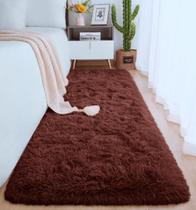 Tapete Passadeira Peluda Felpuda Macia Para Sala Corredor Quarto 2,00 X 0,60 m