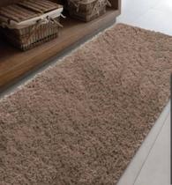 Tapete passadeira prestígio 50 cm x 1,80 m JOLITEX pelos alto e macio anti derrapante