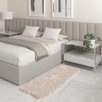 Tapete Passadeira Quarto Antiderrapante Pérola 50 x 140 cm