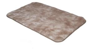 Tapete Passadeira Shaggy Felpudo Marrom Claro 40x60cm