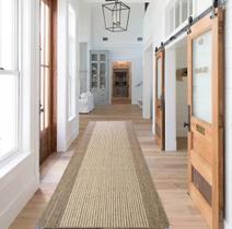 Tapete Passadeira Sisal 66 X 520 cm - PS-31 Bege/Castanho