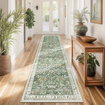 Tapete Passadeira Yamaziot 61 x 244 cm Antiderrapante Boho Floral