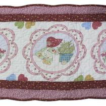 Tapete Patchwork Menina Do Campo 100% Algodão 2,40m x 41cm - Gici Casa