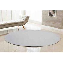 Tapete Pele Redondo Albany 2 metros Branco Niazitex