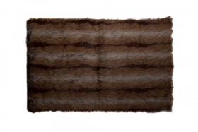 Tapete pele sintetica marrom 70x110cm - le souk Tapete pele sintetica marrom 70x110cm - le souk