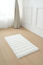 Tapete Pelo Alto Ondulado Waves 50X90Cm Jolitex - Bege