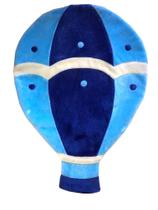 Tapete Pelúcia Balão 1,25m x 90cm Quarto Infantil Base Emborrachado - Azul Marinho