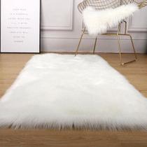 Tapete Pelúcia Peludo 120x80 Pelo Alto 7cm Manta Capa Sofá