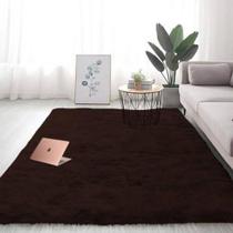 Tapete Peludo Felpudo 3x2 Metros Grande Pelúcia Sala TV Quarto Conforto Térmico Decoração Luxo