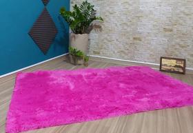 Tapete Peludo Felpudo Sala Quarto Shaggy Luxo 100x150 Pink - Armazém do Enxoval