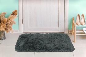 Tapete Peludo para Porta Sala Felpudo 40cm x 60cm Antiderrapante Shaggy