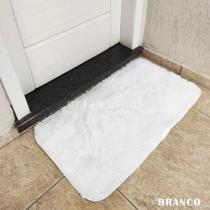 Tapete Peludo para Porta Sala Felpudo 40cm x 60cm Antiderrapante Shaggy