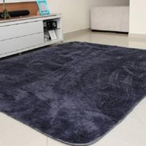 tapete peludo para sala quarto grande 1,00x1,40m promoção