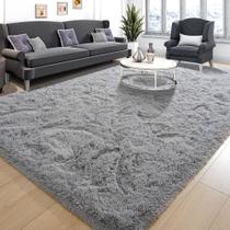 Tapete Peludo Super Soft Tepook 150x240cm - Quarto Cinza