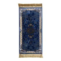Tapete Persa Royal Azul 50x100cm Fio Acetinado - Ideal para Quarto e Sala Tapete Persa Royal Azul 50x100cm Fio Acetinado - Ideal para Quarto e Sala