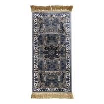 Tapete Persa Royal Cinza 50x85cm Fio Acetinado - Decoração para Quarto e Sala Tapete Persa Royal Cinza 50x85cm Fio Acetinado - Decoração para Quarto e Sala