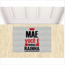 Tapete personalizado mae você é minha rainha antiderrapante