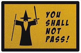 Tapete personalizado you shall not pass senhor das anéis 60x40cm