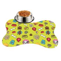 Tapete Pet Capacho Comedouro Bebedouro Cachorro Gato Antiderrapante Ossinho Lavavel Macio Decoração Tapete Pet Capacho Comedouro Bebedouro Cachorro Gato Antiderrapante Ossinho Lavavel Macio Decoração