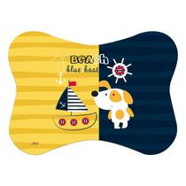 Tapete Pet Colorido ul E Amarelo Cachorro Comedouro