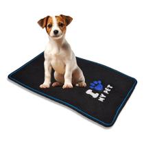 Tapete Pet Ret. Peq. 30x50 cm - I LOVE MY PET - Carpete Preto