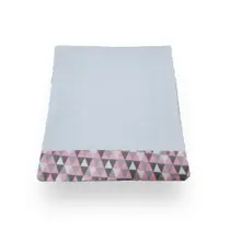tapete pet tapete higiênico lavável tapetinho cachorro pequeno e médio 67x47cm (branco/rosa )
