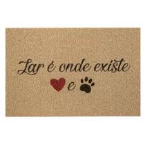 Tapete Pet Vinil 60x40cm Lar Onde Existe Kapazi Tapete Pet Vinil 60x40cm Lar Onde Existe Kapazi